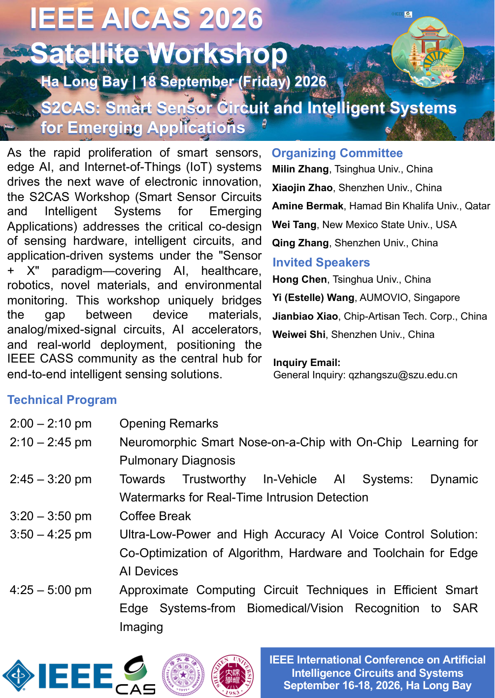 IEEE AICAS 2026 S2CAS Satellite Workshop poster