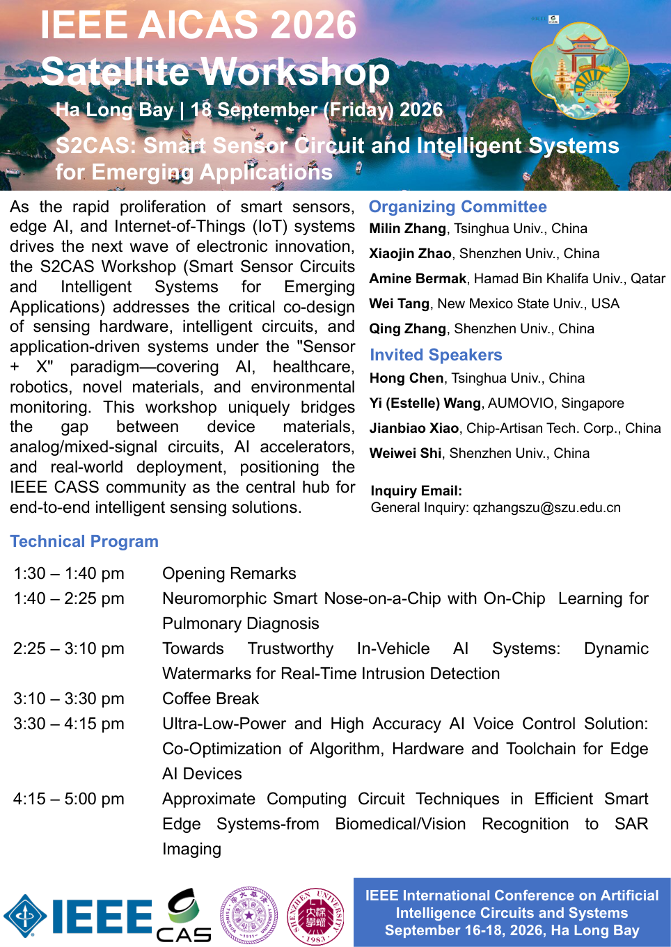 IEEE AICAS 2026 S2CAS Satellite Workshop poster